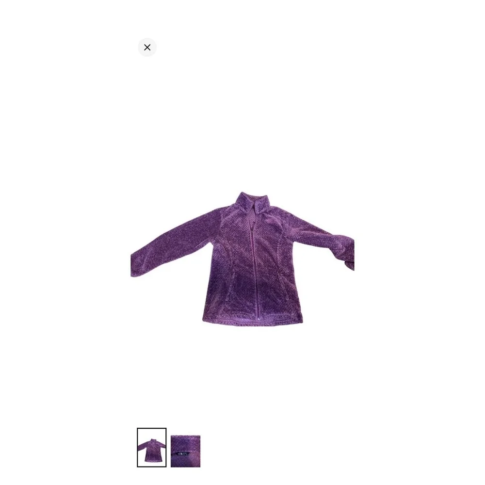 The North‎ Face Osito Fleece Jacket Girls XL Purple Full Zip